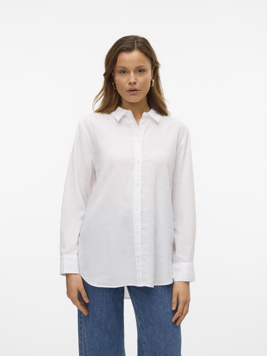 VMLINN Shirt - Snow White - VERO MODA & VILA Bergvik